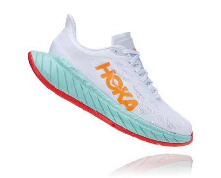 Hoka One One Carbon X 2 Moški Road Tekaški Čevlji Bela / Oranžna SI-397412N